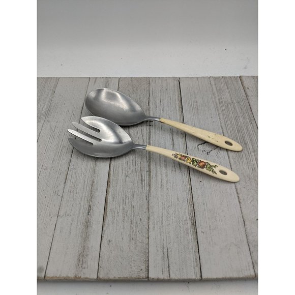 Casualware Serving Set Imperial USA 1971 TK Co Stainless w Coated Handle Veggies - Picture 1 of 6
